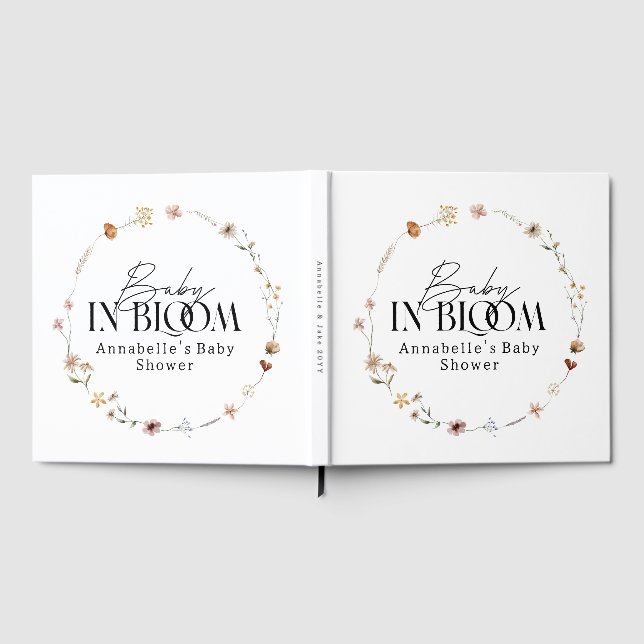 Livre D'or Baby in bloom wildflower baby shower invitation (Complet)