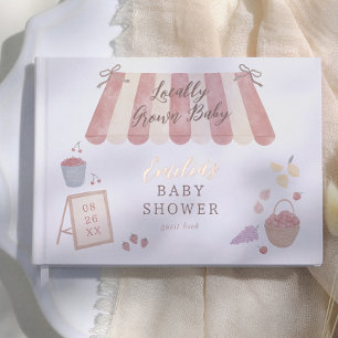 Livre D'or Baby Né Localement Baby Shower Aquarelle