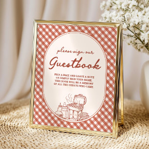 Livre d'or Baby Q BBQ Baby Shower Couple