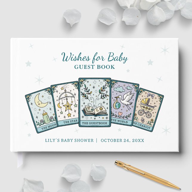 Livre D'or Baby shower de Tarot souhaits pour bébé (Créateur téléchargé)