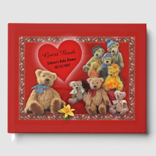 Livre D'or Baby shower nounours (personnalisable)