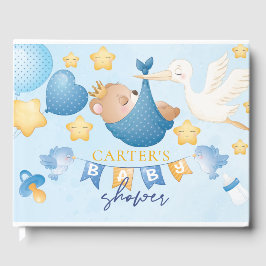 Livre D'or Baby shower personnalisé bébé garçon ours