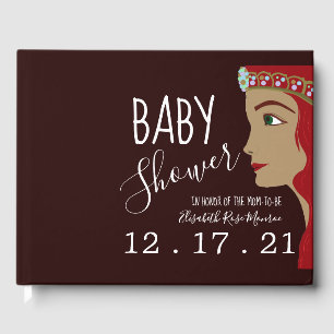Livre D'or Baby shower rouge Princesse