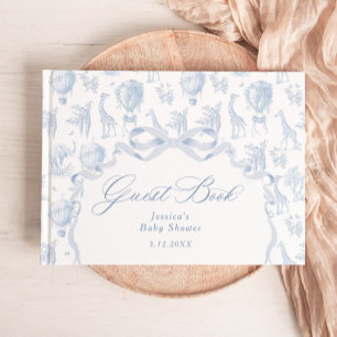 Livre D'or Baby shower Safari Toile de Jouy