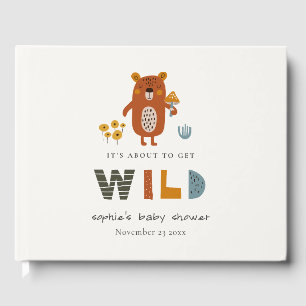 Livre D'or Baby shower Scandi Wild Tropical Woodland Animaux