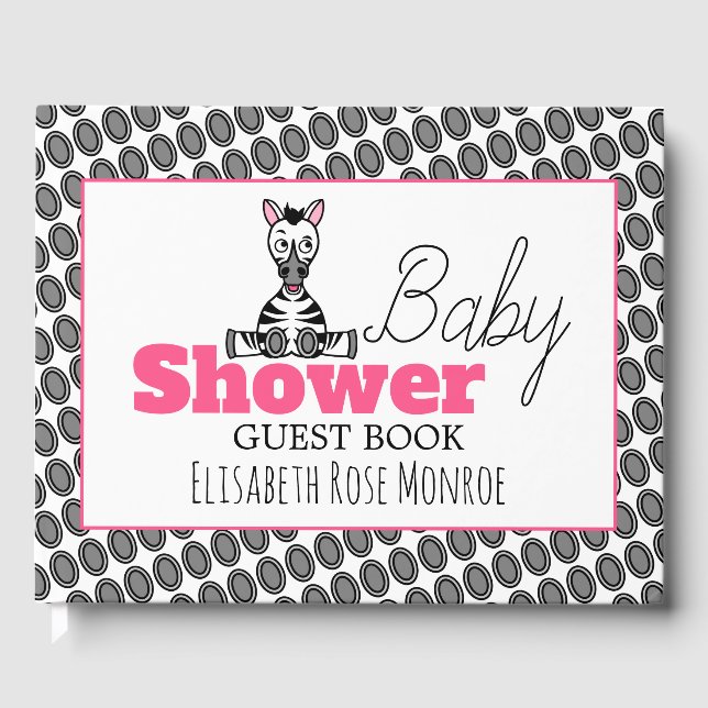 Livre D'or Baby Zebra, Baby shower (Recto)