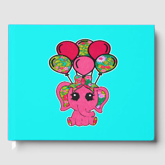 Livre D'or Ballons d'éléphant rose
