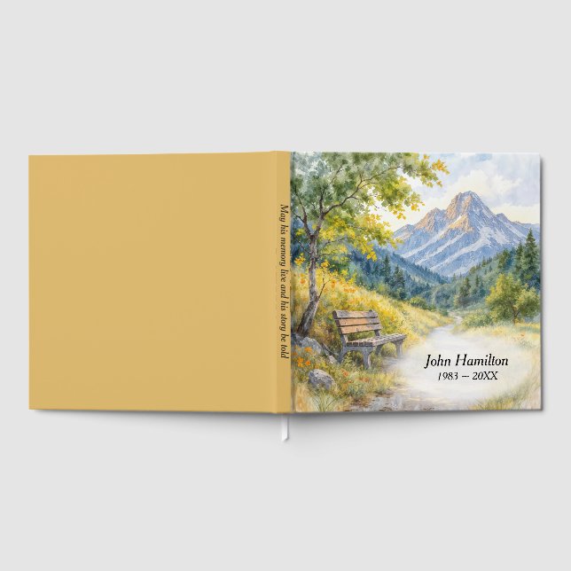 Livre D'or Banc d'aquarelle Sympathy (Complet)
