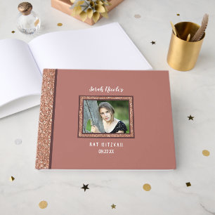 Livre D'or Bat mitzvah Rose Gold Occasion spéciale Photo