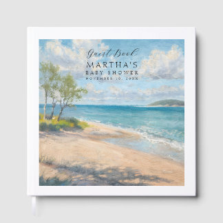 Livre D'or Beach Baby Guestbook Seaside Baby Shower Keepsak