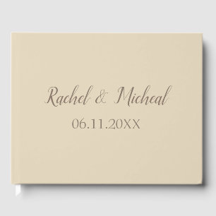 Livre D'or Beau Mariage beige