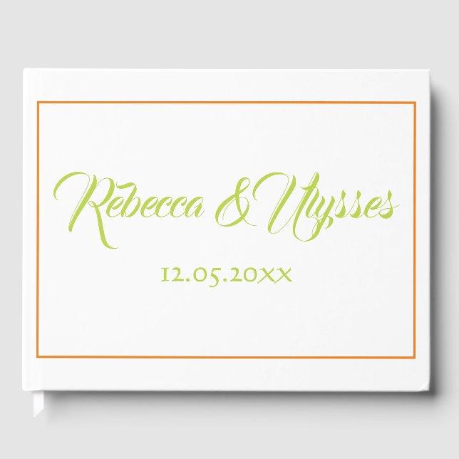 Livre D'or Beau orange et vert (Recto)