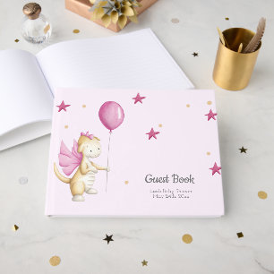Livre D'or Bébé rose mignon Dragon Baby shower fille