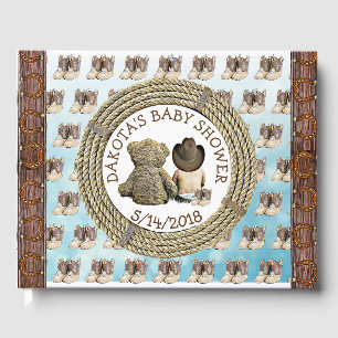 Livre D'or Bientôt b Lil "Cowboy Baby shower Guestbook