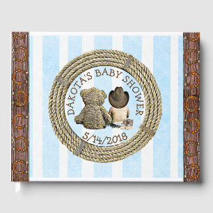 Livre D'or Bientôt b Lil "Cowboy Baby shower Guestbook