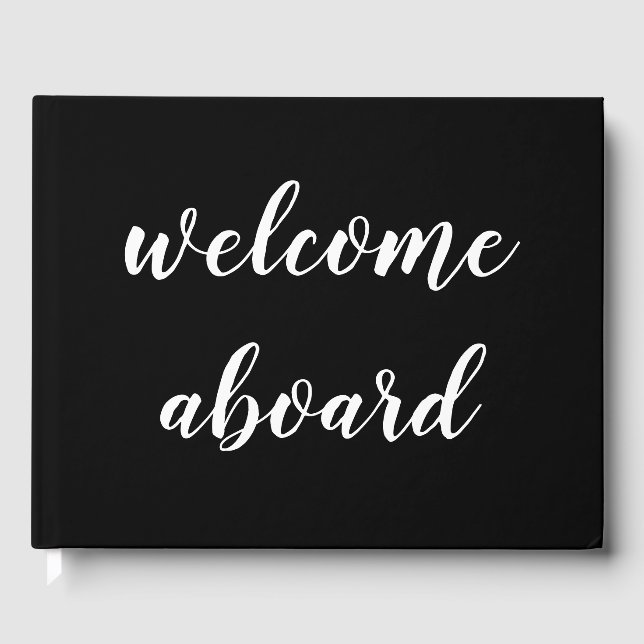 Livre D'or bienvenue à bord du script (Recto)