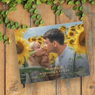 Livre D'or Big Photo & Gold Lettres Noir le Mariage de