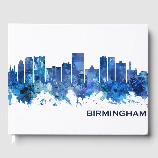 Livre D'or Birmingham Alabama Skyline Blue (Recto)