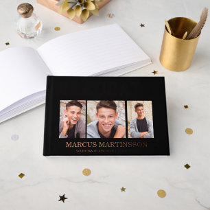 Livre D'or Black 3 Photo Graduation