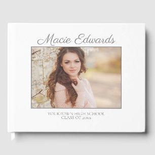 Livre D'or Blancs et roses Diplômés Senior Photo