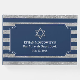 Livre D'or Bleu Marine, Gris Gris Barre Mitzvah