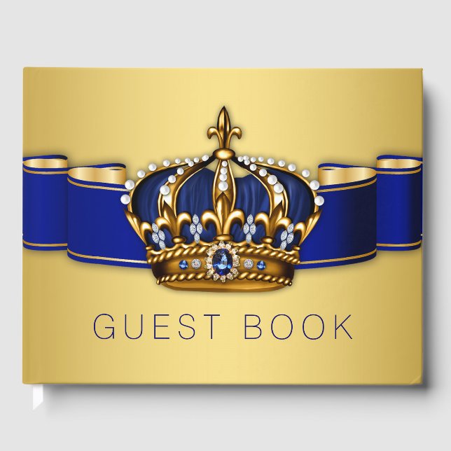Livre d'or bleu Prince King Crown (Recto)