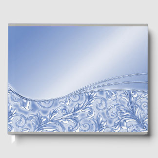 Livre d'or Blue Chic Formal Mariage ou douche