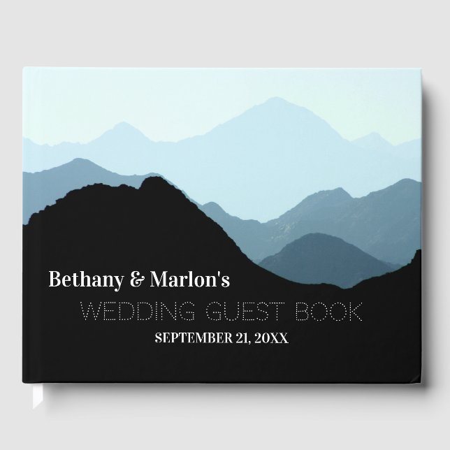 Livre D'or Blue Mountain Range, Mariage rustique (Recto)