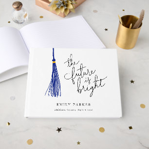 Livre D'or Blue Tassel L'Avenir Est Un Bon Graduation