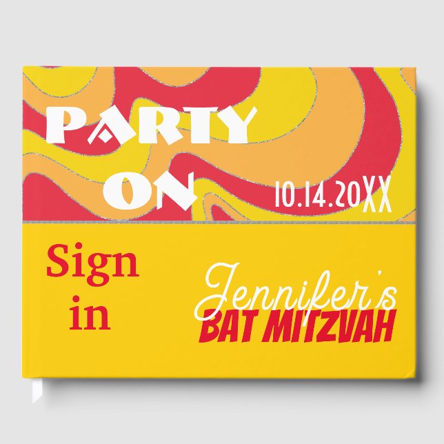 Livre D'or BM Bat ou Bar Mitzvah Swils (Recto)