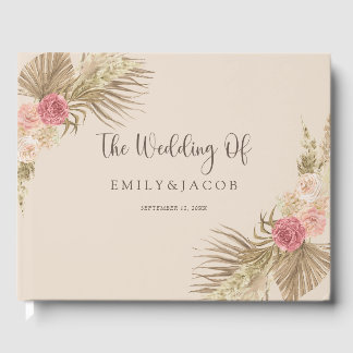 Livre D'or Boho Floral Mariage