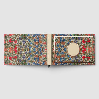 Livre D'or bordure de fleurs médiévale mille fleurs