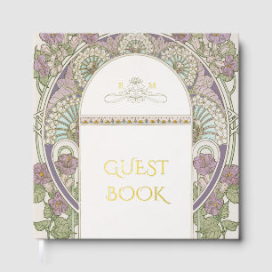 Livre D'or Bougainvillea Or Mariage Art Nouveau