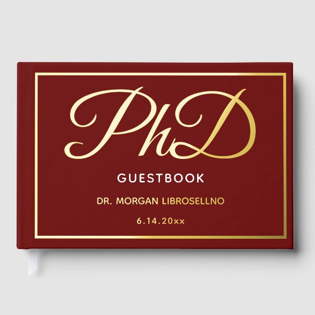 Livre D'or Bourgogne Gold Foil Doctorat (Recto)