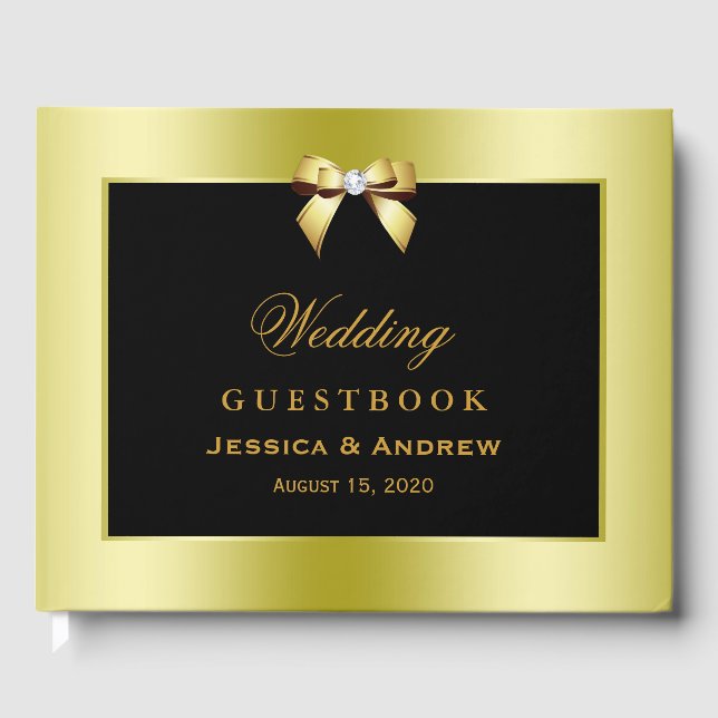 Livre D'or Bow or glamour et Mariage noir (Recto)