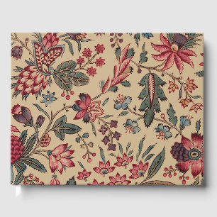 Livre D'or Broderie Florale Ancienne de Décoration d'Ameublem