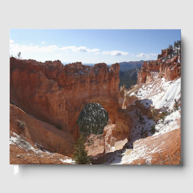 Livre D'or Bryce Canyon Pont naturel Paysage neigeux Photo (Recto)