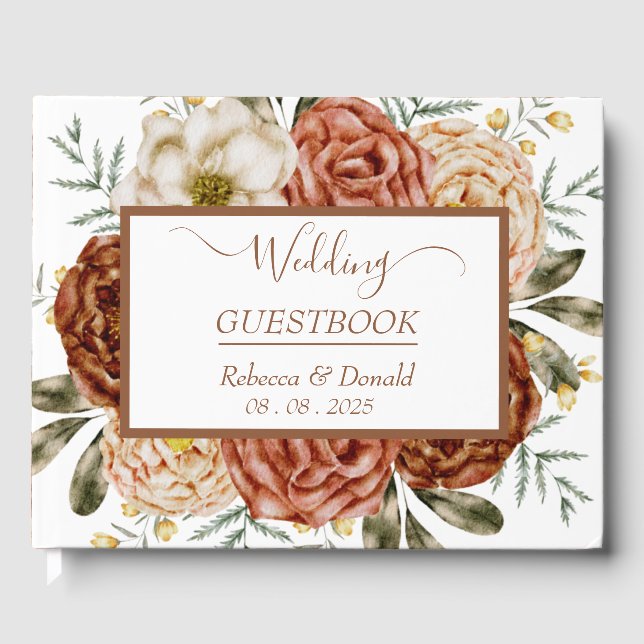 Livre D'or Budget Neutre Boho Terracotta (Recto)