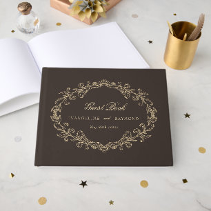 Livre D'or Cadre de mariage baroque orné romantique