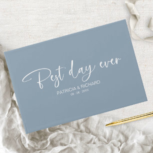 Livre D'or Calligraphie moderne Meilleur jour jamais Mariage