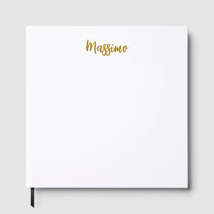 Livre D'or Calligraphie Professionnel Élégant Couleur Or