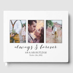 Livre D'or Calligraphie Toujours & Forever Photo Collage Mari