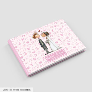 Livre D'or Caricature amusante personnalisée Mariage Couple G