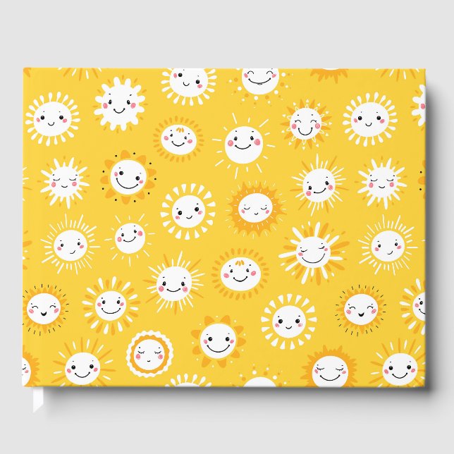 Livre D'or Caricature joli sourire soleil (Recto)