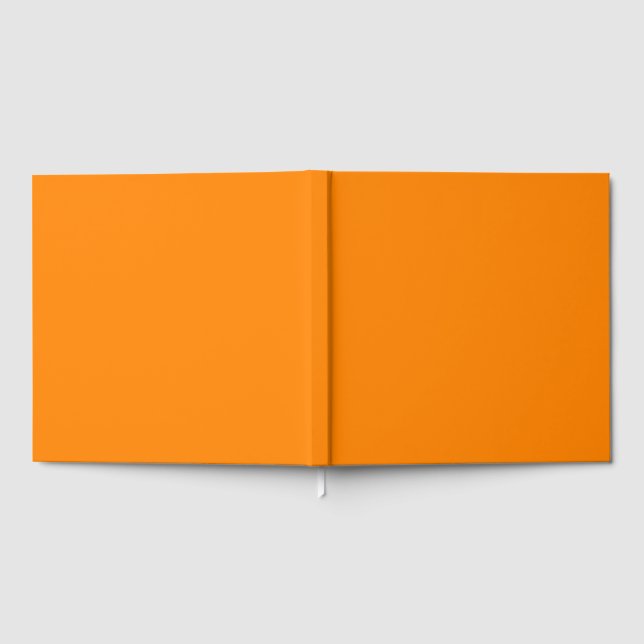 Livre d'or carré orange néon pour tout événement (Complet)