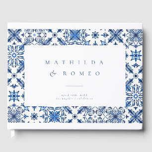 Livre D'or Carrelage bleu méditerranéen et mariage d'agrumes