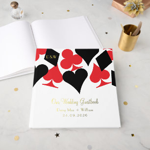 Livre D'or Carte rouge et noire - Mariage Las Vegas