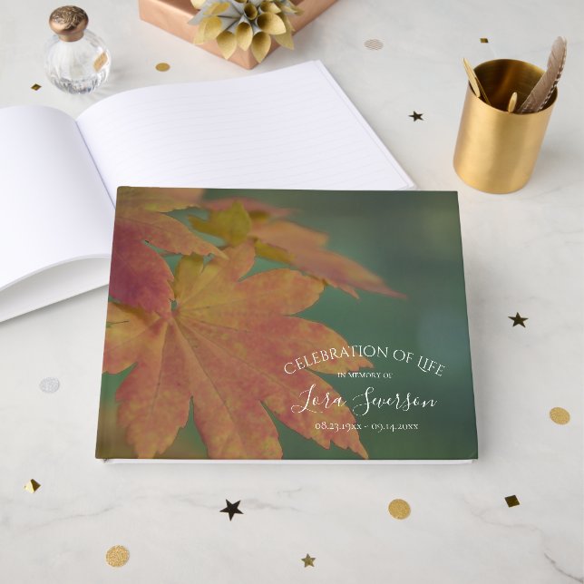Livre D'or Célébration de la vie (Recto ouvert)