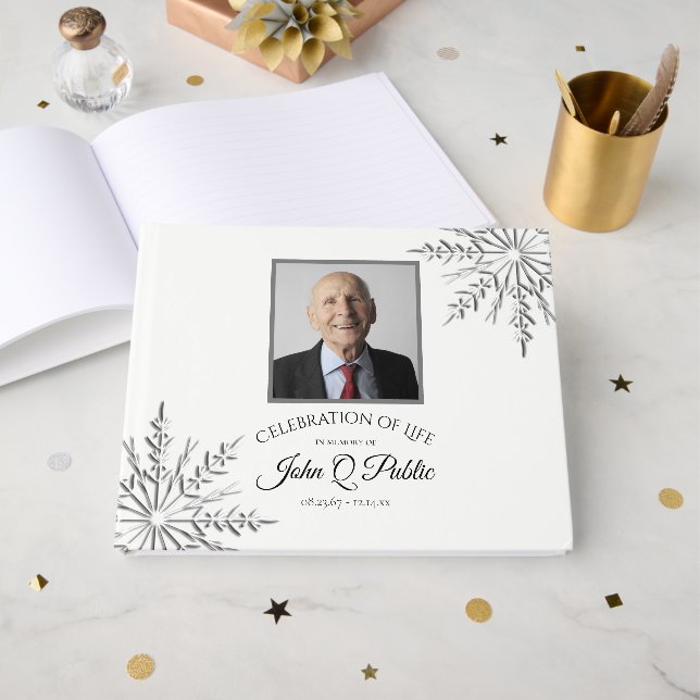 Livre D'or Célébration de la vie (Recto ouvert)
