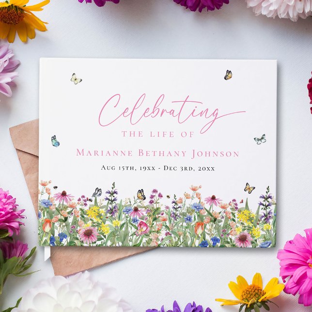 Livre D'or Célébration de la vie au Mémorial Floral (Créateur téléchargé)